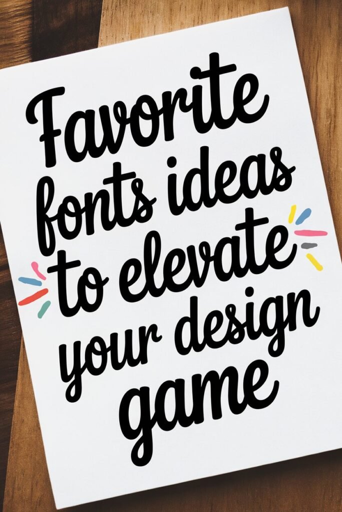 Playful Script Fonts