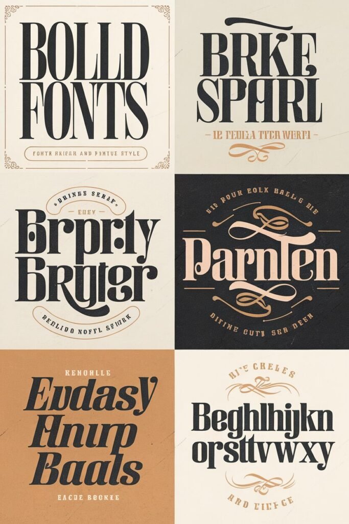 Bold Serif Fonts