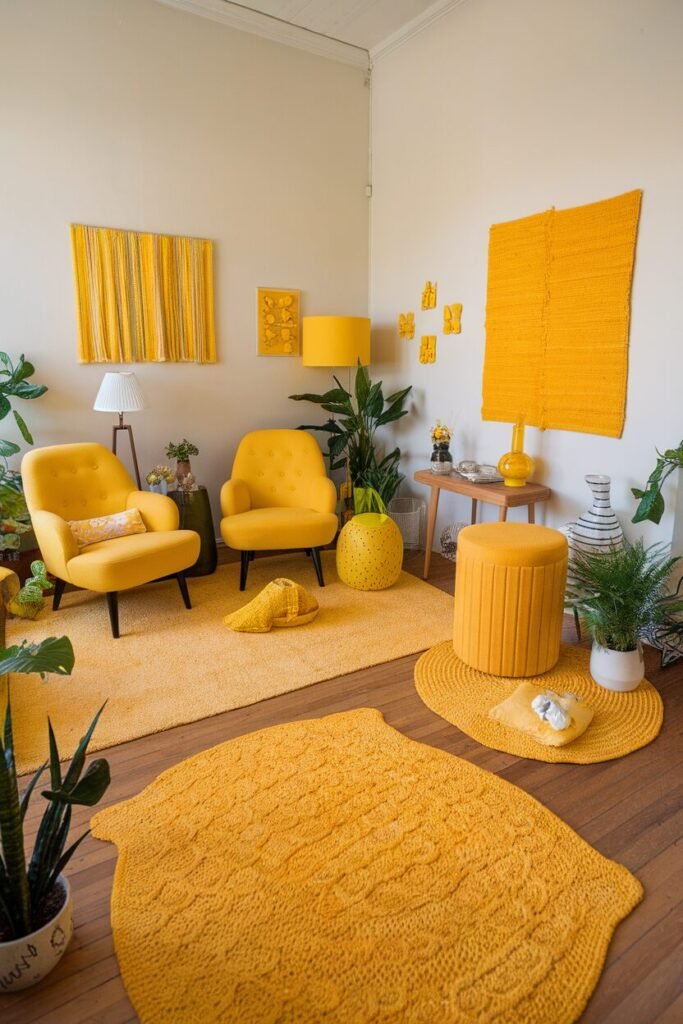 Bright Yellow Rugs
